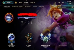 Conta de League of Legends Diamante 5 LOL
