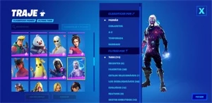 Fornite Com Skin do Galaxy Masculina Super Rara - Fortnite
