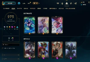 Conta Lol, Ouro 3, 273 Skins - League of Legends