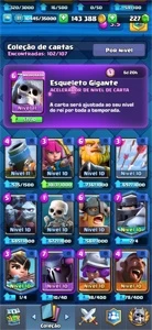 Conta Clash Royale, 5120 trofeus, nv 11, 143k gold, 227 gems