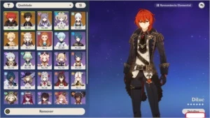 Genghin Impact - Conta AR 54 com muitos personagens. - Genshin Impact