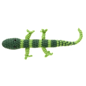 Lagartixa Verde em Crochê Amigurumi - Artesanato e Personalizados