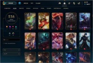 CONTA LOL - 236 SKINS - 18K DE ESSENCIAS - League of Legends