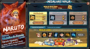 Conta naruto online com 850K de fc Top 5 Serv geral com todo