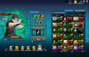 Conta naruto online com 850K de fc Top 5 Serv geral com todo