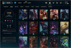 Conta ouro 2 com 150 champs e 188 skins ( MAIN JG ) - League of Legends LOL