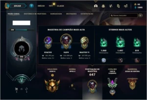 Conta ouro 2 com 150 champs e 188 skins ( MAIN JG ) - League of Legends LOL