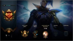 Vendo conta lvl66 OURO I - COM EMAIL - League of Legends LOL