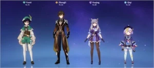 Genshin Impact - Venti, Zhongli, Keqing, Qiqi AR 43