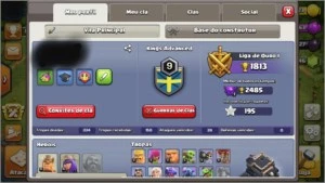 Clash of Clans - CV9 SemiFull, Rei 15/Rainha 15 - Barato!