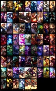Conta de League of Legends Platina 4 e 50000 de RP em skins LOL