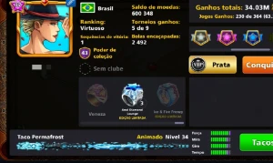 Conta 8 ball pool tacos semi full
