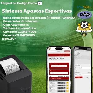 Script Banca Esportiva em PHP Código Fonte - Outros