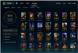 CONTA GOLD V +130 CHAMPS 9 PAG RUNAS - League of Legends LOL