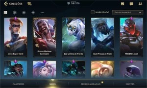 CONTA WILD RIFT- ESMERALDA I 16 SKINS - League of Legends: Wild Rift LOL WR