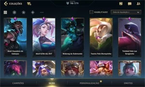 CONTA WILD RIFT- ESMERALDA I 16 SKINS - League of Legends: Wild Rift LOL WR