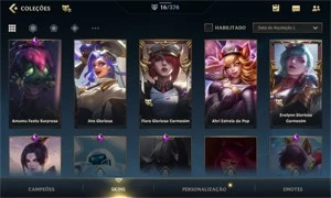 CONTA WILD RIFT- ESMERALDA I 16 SKINS - League of Legends: Wild Rift LOL WR