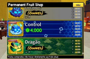 Conta Premium Blox Fruits Todas Perm Raras + 2X Money/Xp - Roblox