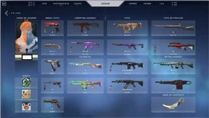 Conta valorant com várias Skins/RANK PRATA
