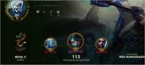 CONTA UNRAKED 13K DE ESSÊNCIA 31 CAMPEÕES SKINS LEGADO - League of Legends LOL