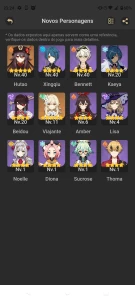 Vendo pack de contas de genshin (11 contas) - Genshin Impact