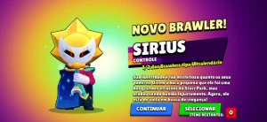 Conta brawl com CHESTER E SIRIUS [ultra lendário]. - Brawl Stars