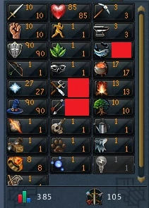Conta Runescape 3 FSW - 90 Defesa 90 Magia RS