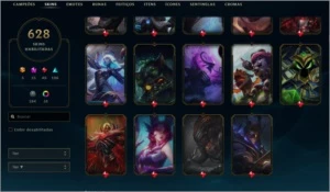 Conta LvL 190 c/ 634 skins - League of Legends LOL