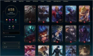 Conta LvL 190 c/ 634 skins - League of Legends LOL