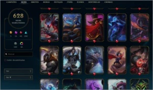 Conta LvL 190 c/ 634 skins - League of Legends LOL