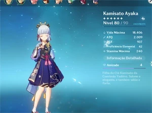 conta ar 55 ayaka main dps - Genshin Impact