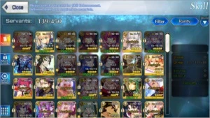 CONTA FATE GRAND ORDER NA LVL 140 12SSR + 26SR