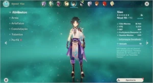 Conta AR 57 Xiao e Ayaka - Genshin Impact