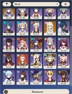 conta ar 56 9 personagens t5 3 armas t5 late game - Genshin Impact