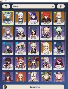 conta ar 56 9 personagens t5 3 armas t5 late game - Genshin Impact