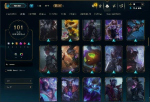 Prata 3 com TODOS os Champs e 101 Skins  ( MID / JG / TOP ) - League of Legends LOL