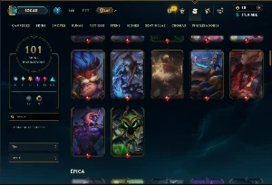 Prata 3 com TODOS os Champs e 101 Skins  ( MID / JG / TOP ) - League of Legends LOL