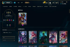 Prata 3 com TODOS os Champs e 101 Skins  ( MID / JG / TOP ) - League of Legends LOL