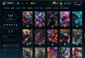 Prata 3 com TODOS os Champs e 101 Skins  ( MID / JG / TOP ) - League of Legends LOL