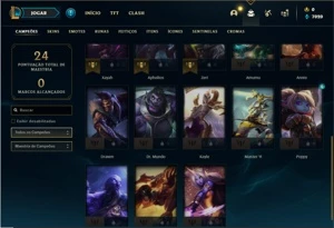 Conta Platina 1 com 23 Champs e 1 Skin + 16 Fragmentos - League of Legends LOL