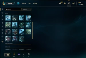 Conta Platina 1 com 23 Champs e 1 Skin + 16 Fragmentos - League of Legends LOL