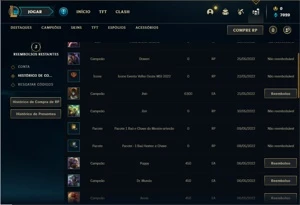 Conta Platina 1 com 23 Champs e 1 Skin + 16 Fragmentos - League of Legends LOL