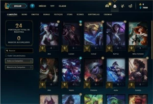 Conta Platina 1 com 23 Champs e 1 Skin + 16 Fragmentos - League of Legends LOL