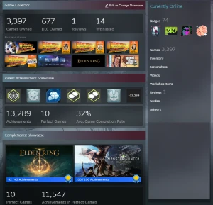 Conta Steam com mais de 3k jogos