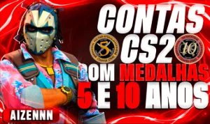 [Menor Preço] - Conta Steam Com Cs2 + Medalha 5/10 Anos - Counter Strike