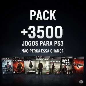 Pack Com 3.500 Jogos Para Ps3