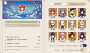 Conta Genshin 24 "5 Estrelas" - Genshin Impact