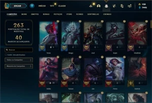 Conta bronze 2 com 120 Champs e 52 Skin (Mais de 1300 jogos) - League of Legends LOL