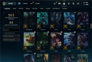 Conta bronze 2 com 120 Champs e 52 Skin (Mais de 1300 jogos) - League of Legends LOL