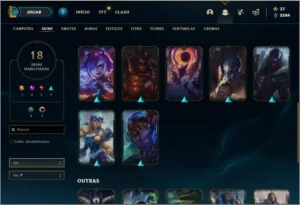CONTA LEAGUE OF LEGENDS PLATINA 4 MMR BOM LOL